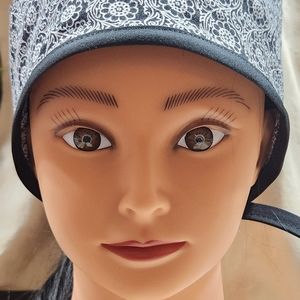 Black and White Paisley Cap